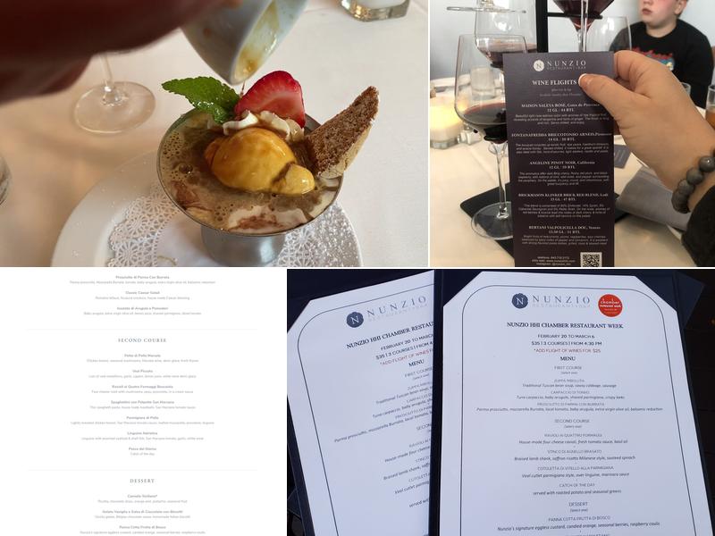 Nunzio Restaurant + Bar Menu