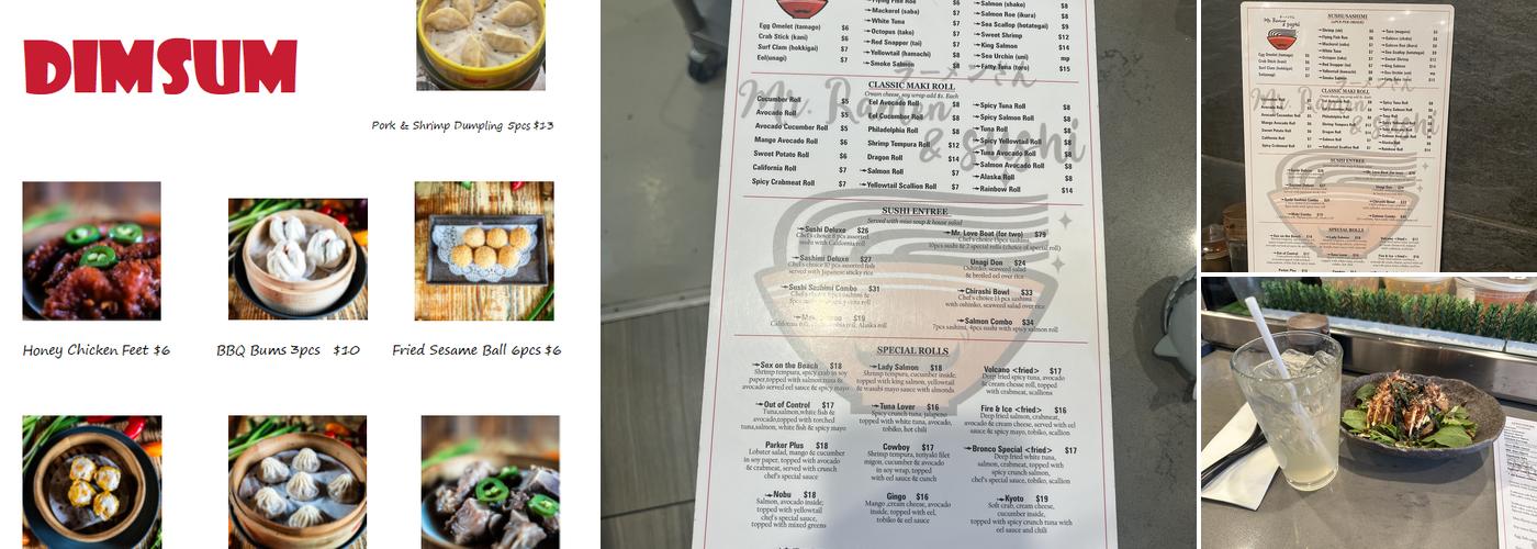 Mr. Ramen & Sushi Menu
