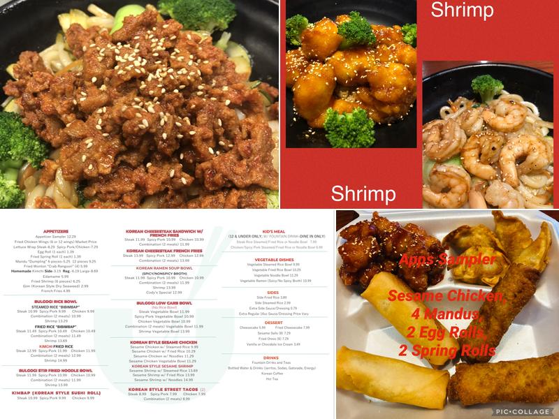 Bulgogi Korean BBQ Menu