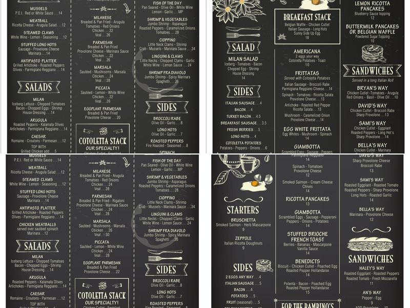 Cotoletta Fitler Square Menu