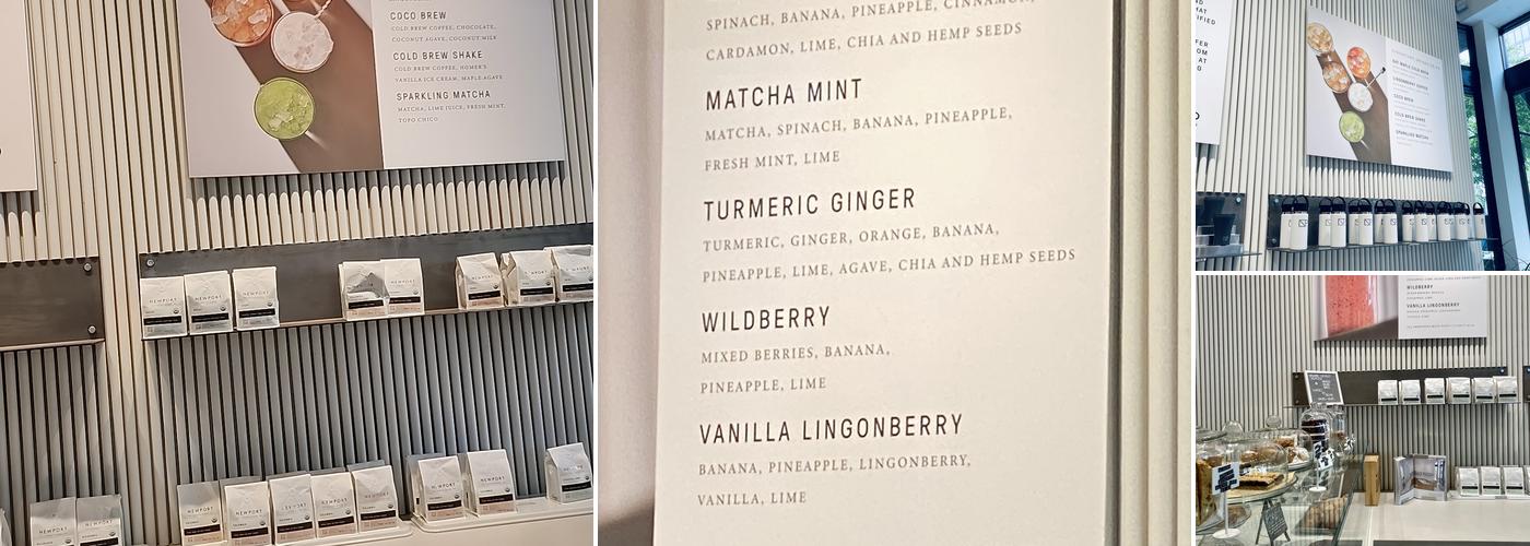 Newport Coffee House Menu