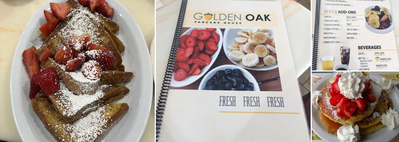 Golden Oak Pancake House Menu