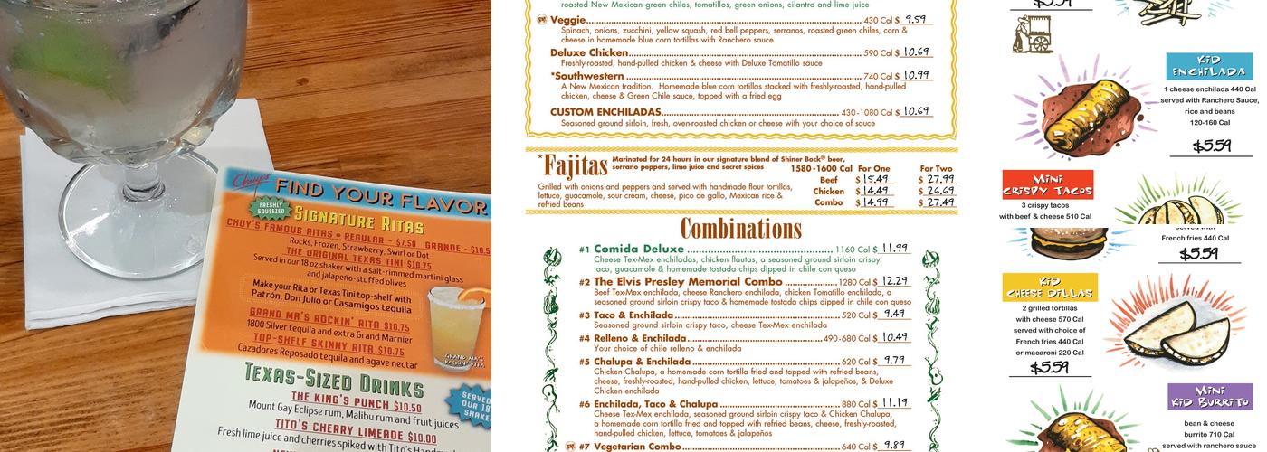 Chuy's Menu
