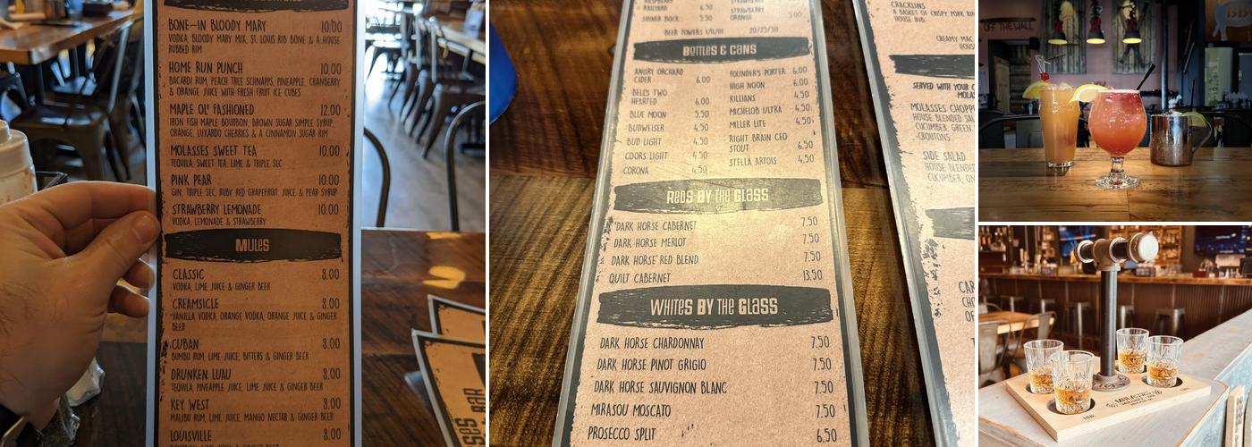 Molasses Smokehouse and Bar Menu