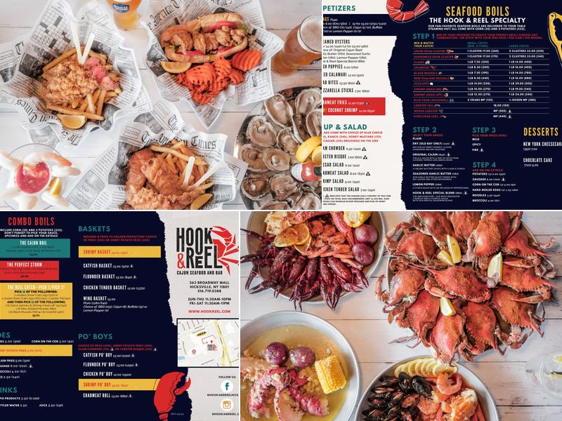 Hook & Reel Cajun Seafood & Bar Menu