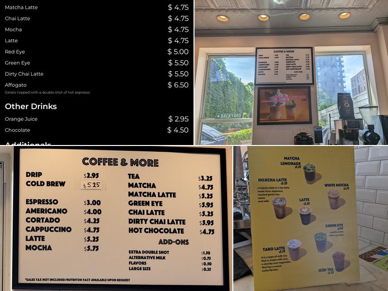 TB Coffee House Menu