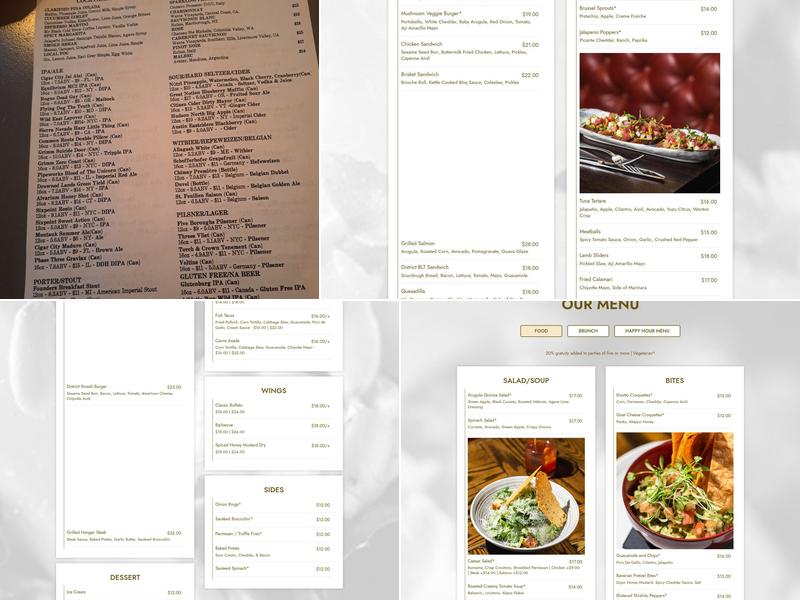 District Local Menu