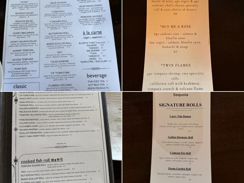 SEQUOIA Menu