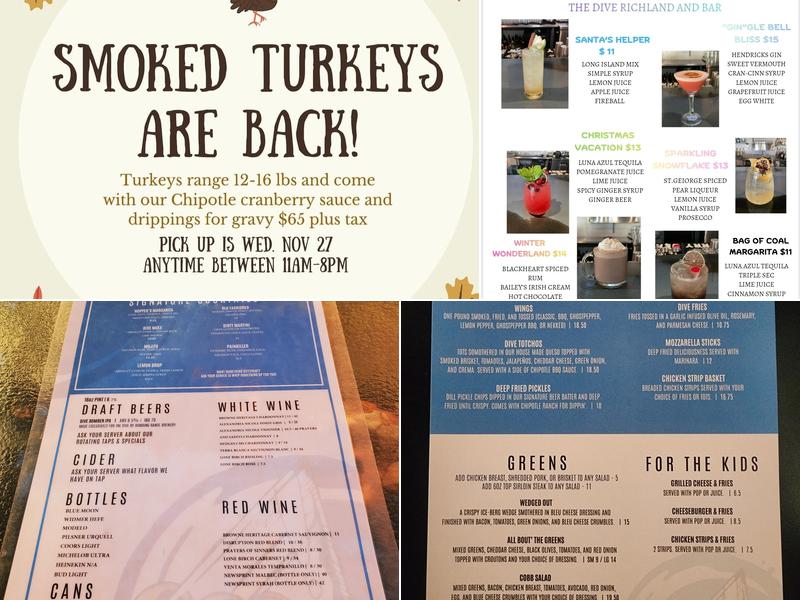The Dive Menu
