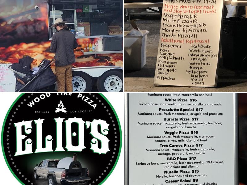 Elio's Wood Fire Pizza Menu
