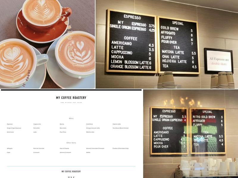 MY Coffee Roastery Menu