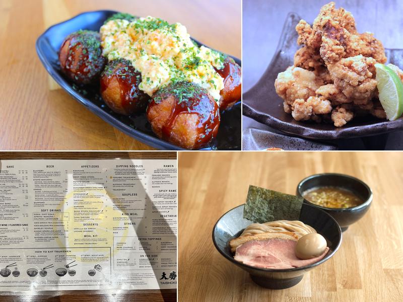 Taishoken Ramen Menu