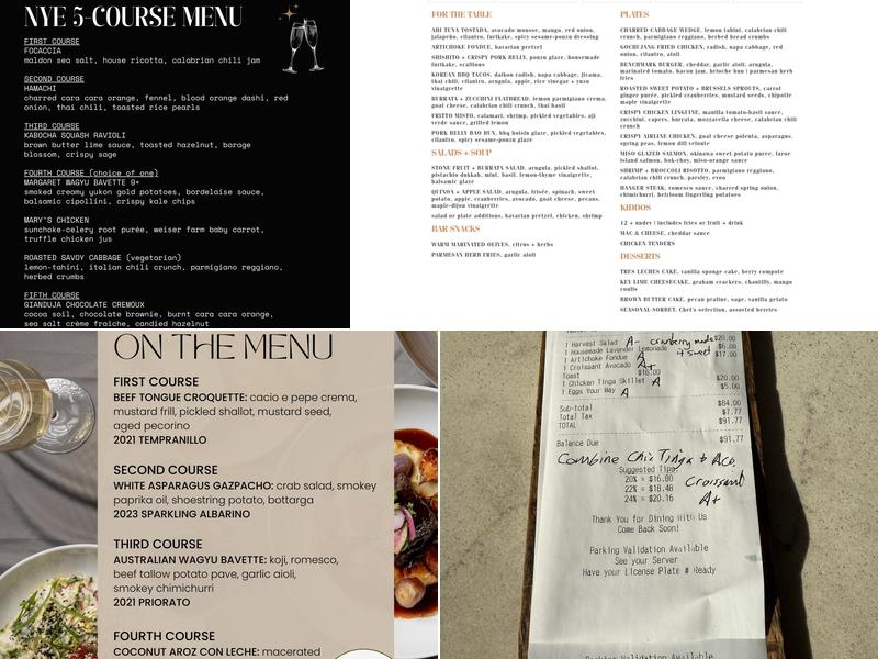Benchmark Menu