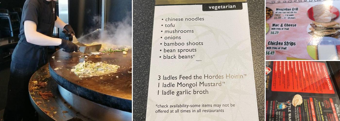 HuHot Mongolian Grill Menu