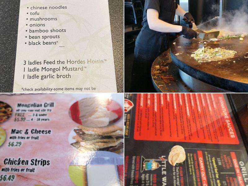 HuHot Mongolian Grill Menu