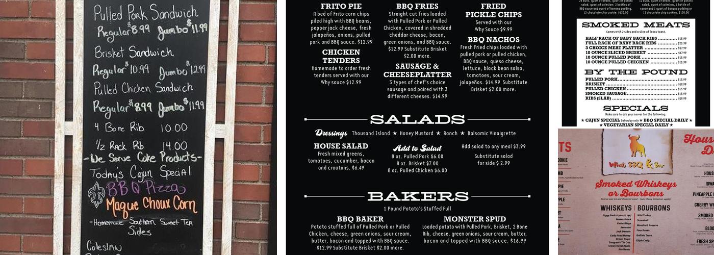 What BBQ & Bar Menu
