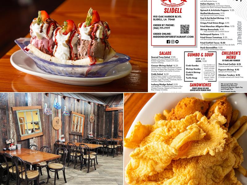 Middendorf's Slidell Menu