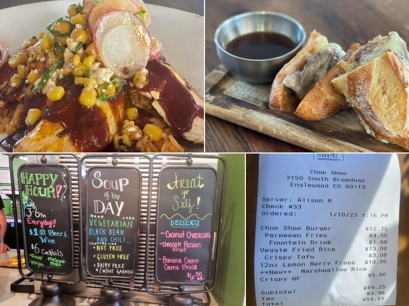 Chop Shop Casual Urban Eatery (SoBo) Menu