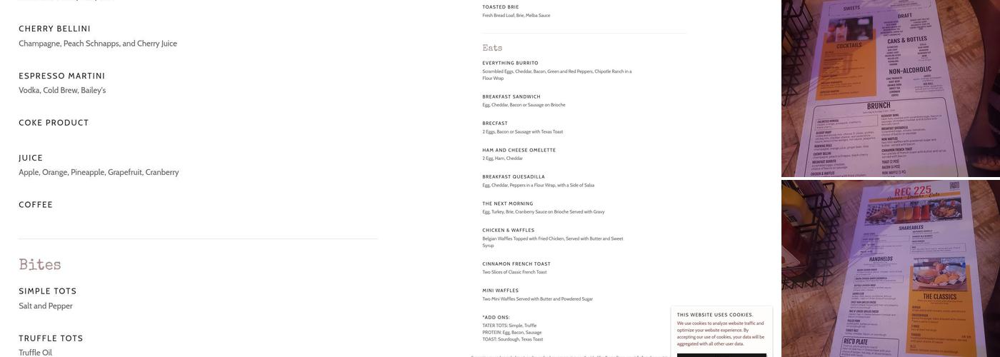 REC 225 Menu