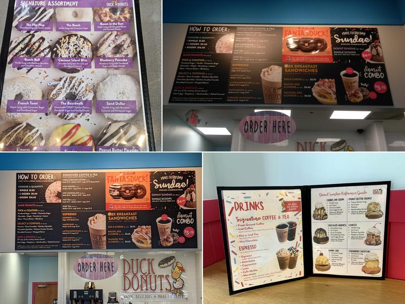 Duck Donuts Menu