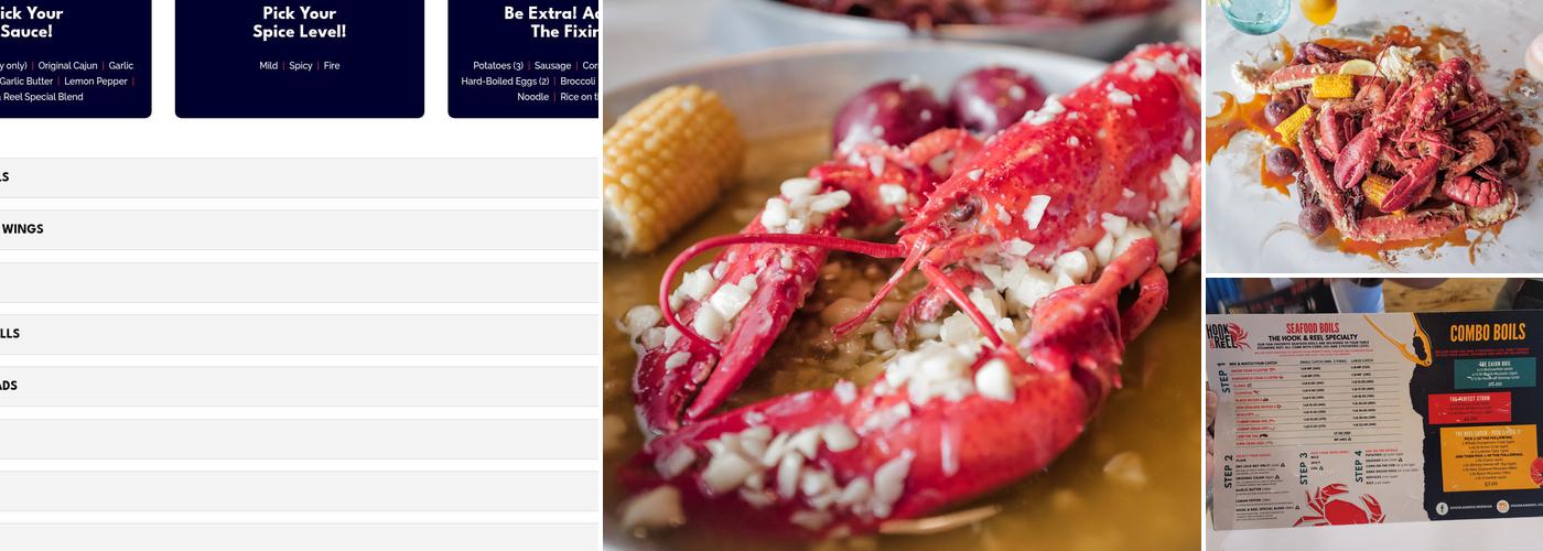Hook & Reel Cajun Seafood & Bar Menu