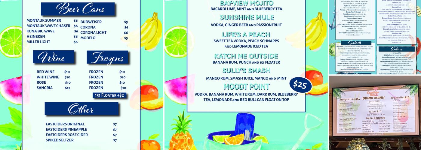 Sully's Wharf Menu