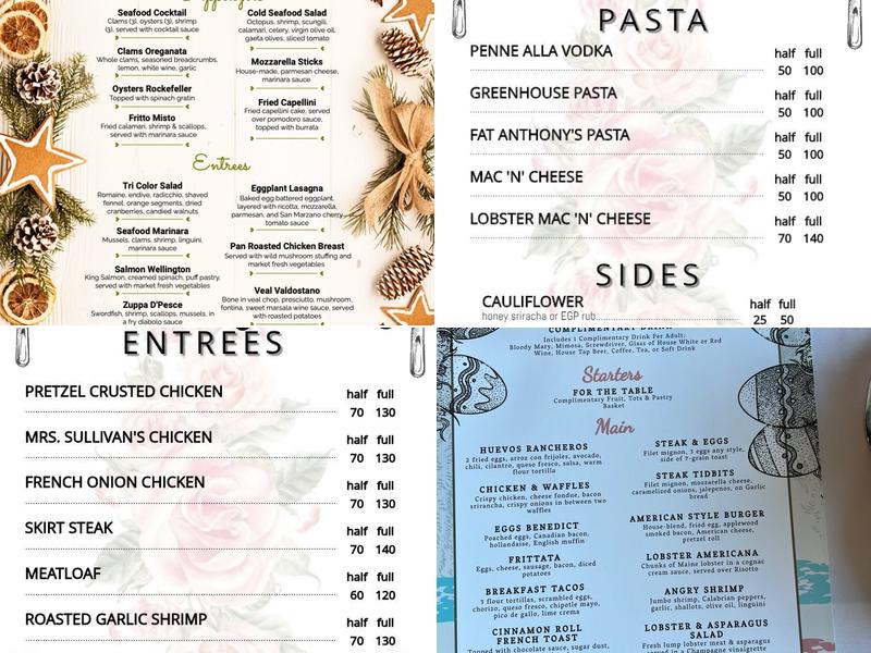 EGP Land & Sea Menu