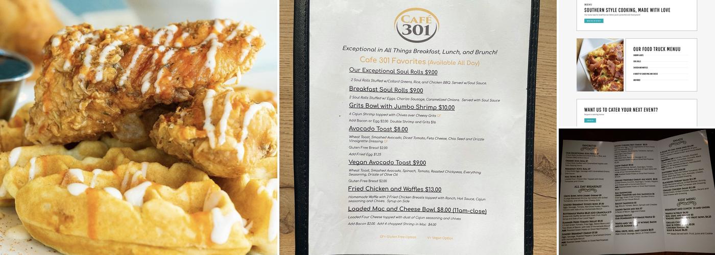 Café 301 Food Truck Menu