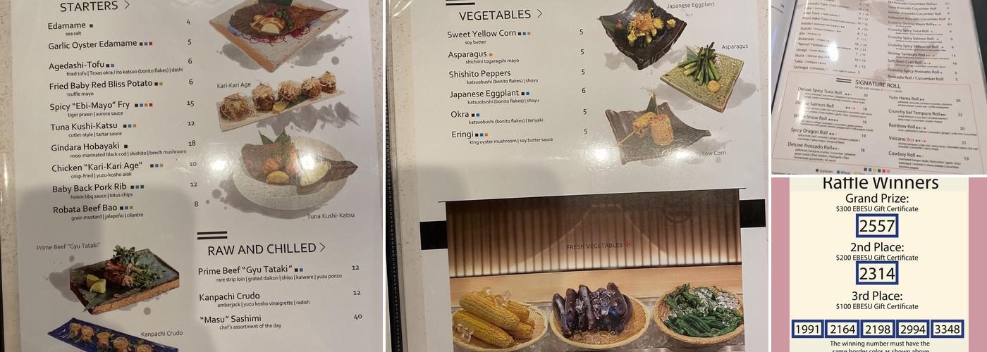 EBESU Menu