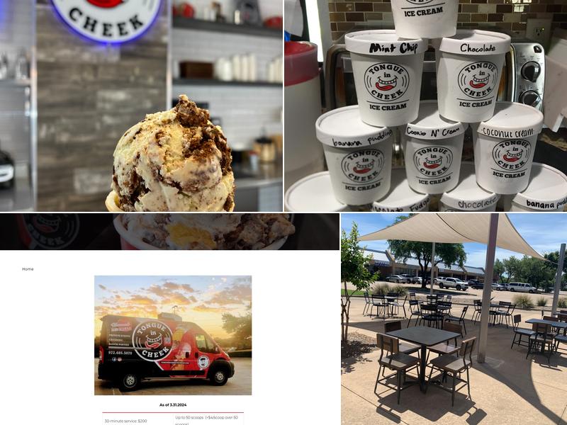 Tongue In Cheek Ice Cream Menu