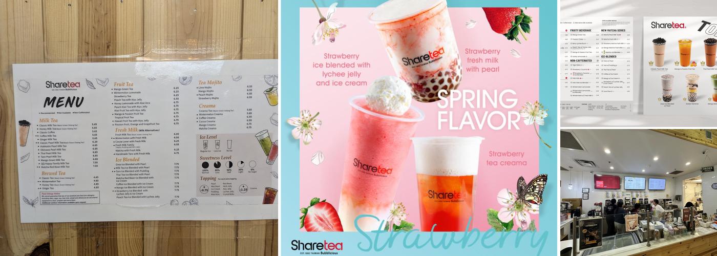 Sharetea Menu