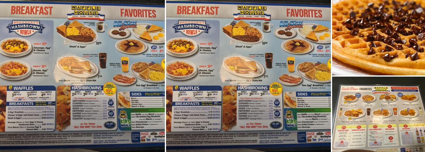 Waffle House Menu