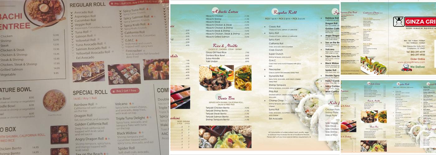 Ginza Japanese Grill - West Ashley Menu