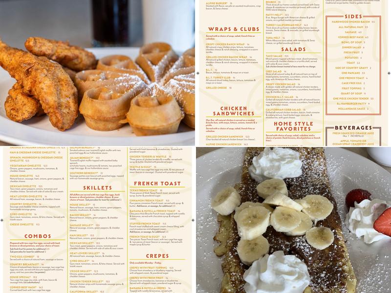 Park Place Cafe Menu