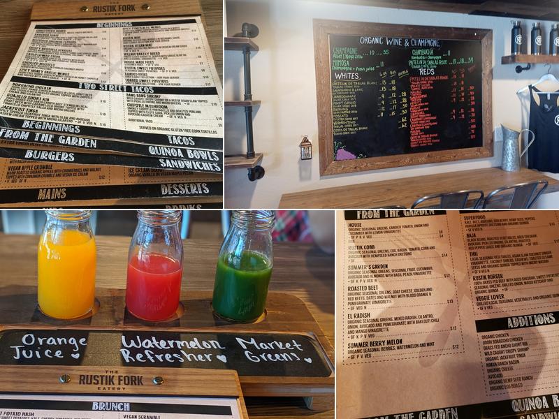 The Rustik Fork Menu