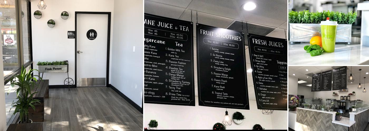 Kane Juice & Tea Menu