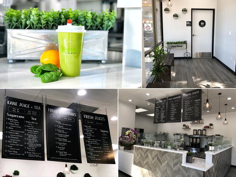 Kane Juice & Tea Menu
