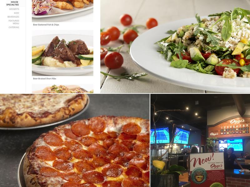 Oggi's Sports | Brewhouse |Pizza Menu