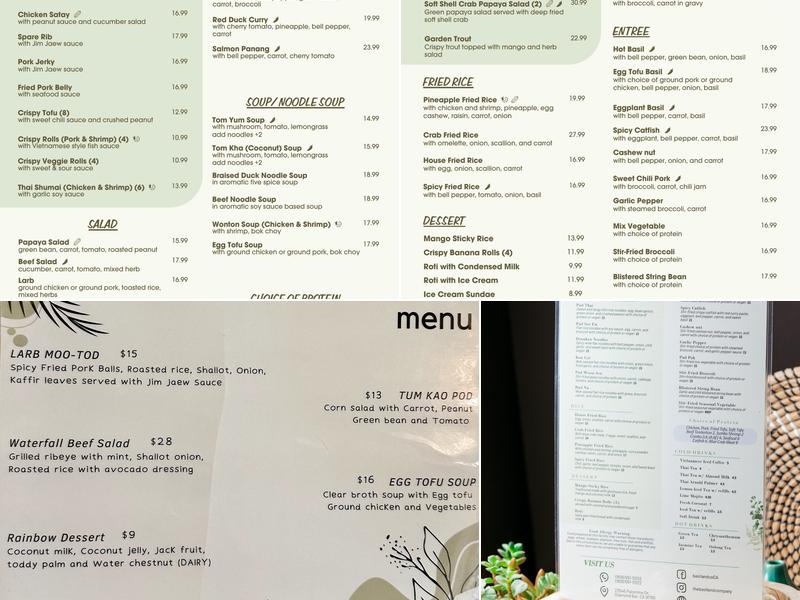 Basil And Co Menu