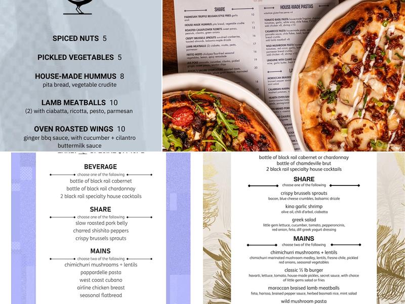 Black Rail Kitchen + Bar Menu