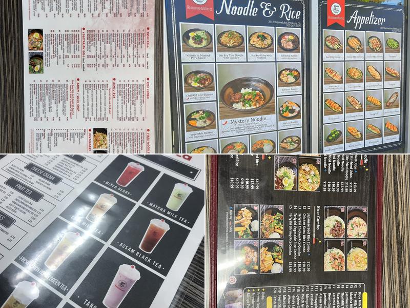 RamenTeaCa Menu