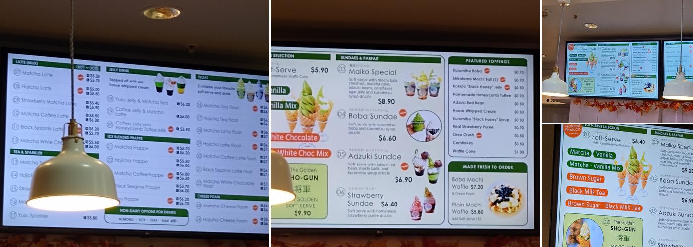 Matcha Cafe Maiko Menu