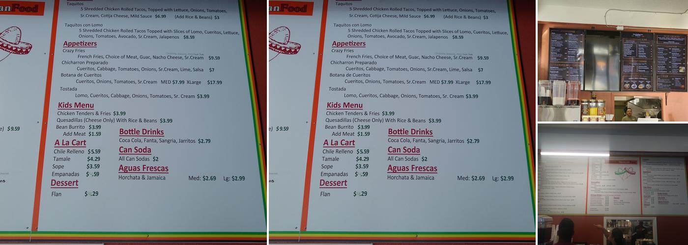 Los Cachorros Taqueria Menu