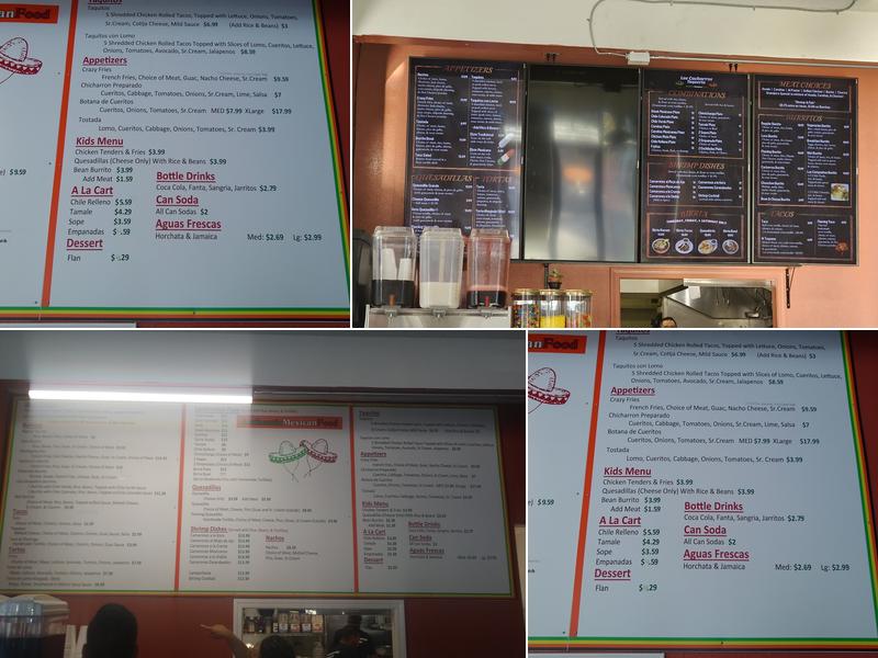 Los Cachorros Taqueria Menu