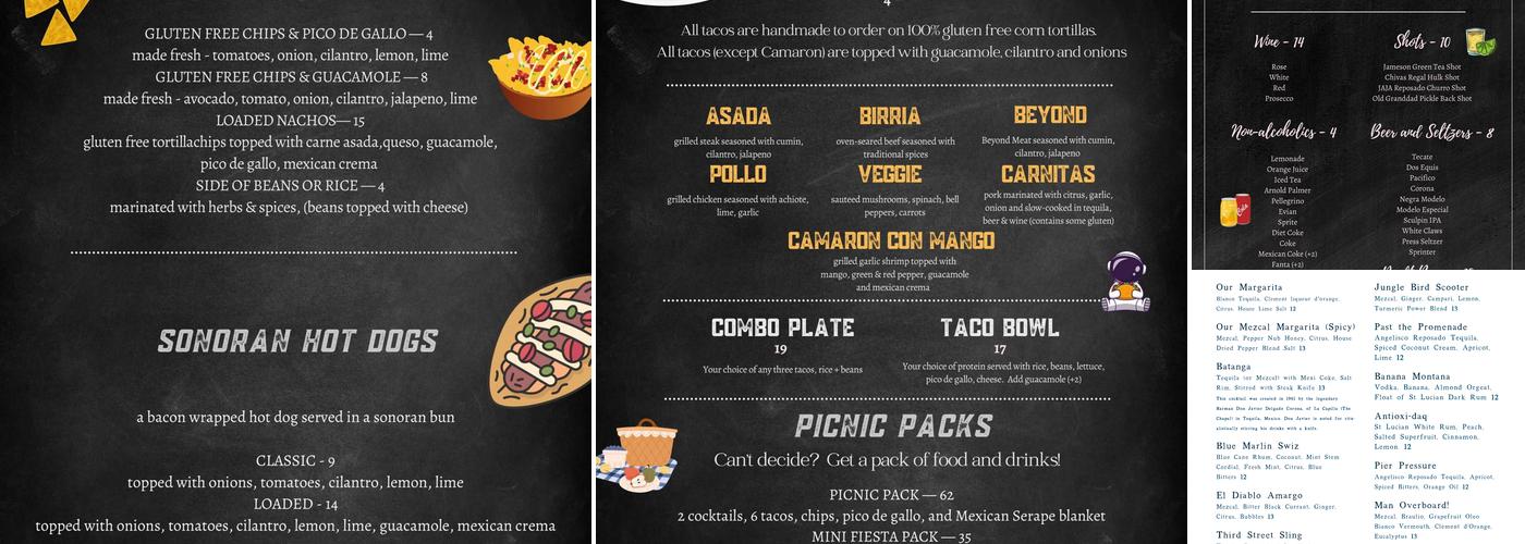 Lanea Menu