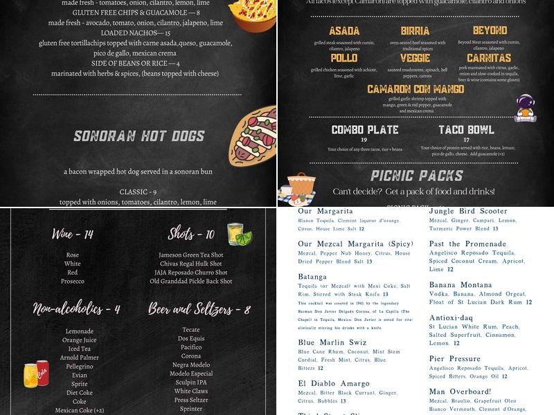 Lanea Menu
