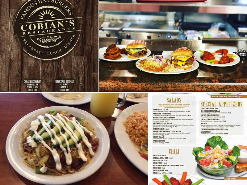 Cobian’s Restaurants Menu