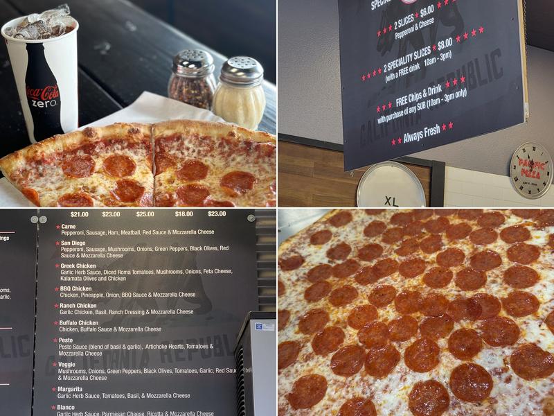 Pacific Pizza Menu