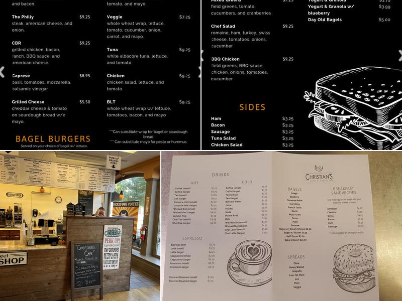 Christian's Cafe & Eatery Menu
