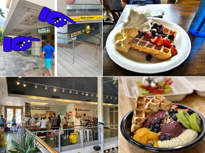 Waffle and Berry 2nd Floor Up Stairs Inside Ohana Hale, 1958 Kalākaua Ave, Honolulu